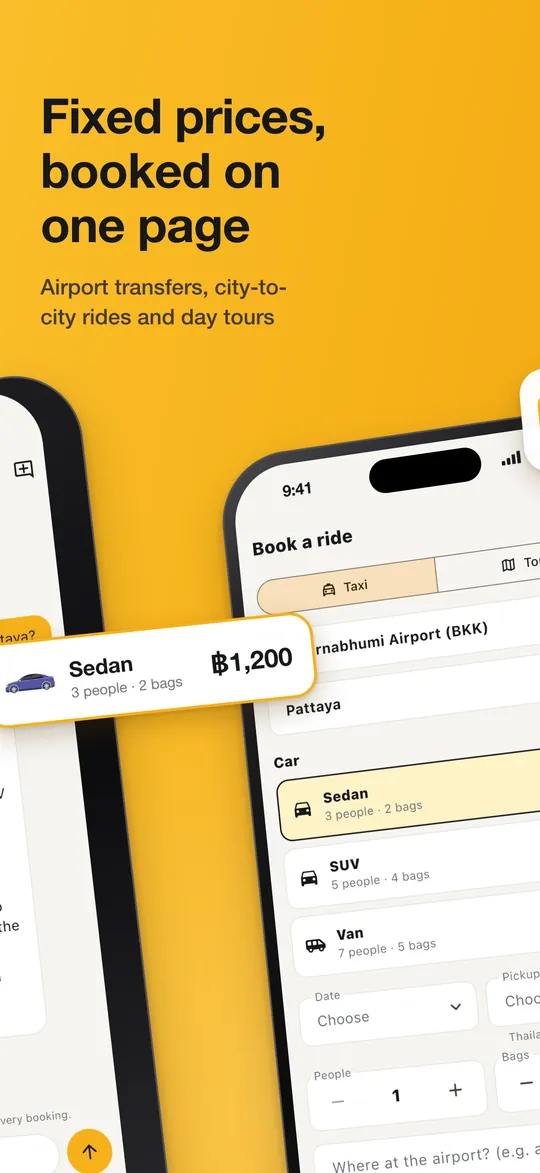 Rider app screens 2